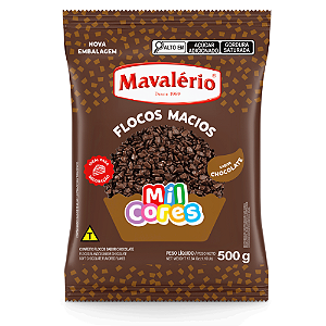 Flocos Macios Mavalério Sabor Chocolate - Embalagem com 500G