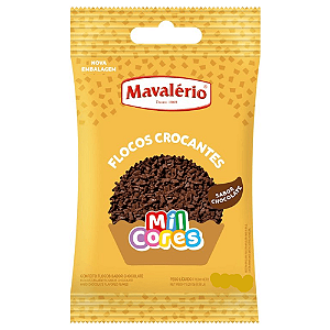 Flocos Crocante Mavalério Sabor Chocolate - Embalagem com 120G