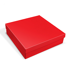 Caixa Para Presente Retangular Vermelha