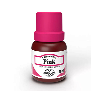 Corante Líquido Alimentício Rosa Pink - Embalagem com 10ML
