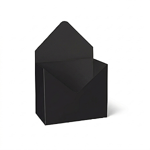 Caixa Envelope Estampa Preto