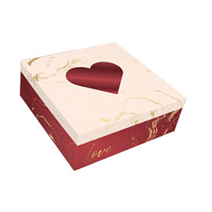 Caixa Quadrada  Estampa Marble