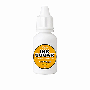 Tinta Alimentícia Ink Sugar Amarelo Canário - Embalagem com 15ML