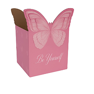 Cachepot Quadrado Paper Pote Butterfly G