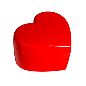 Cake Box Coração Vermelho Sólido com Tampa 750ML