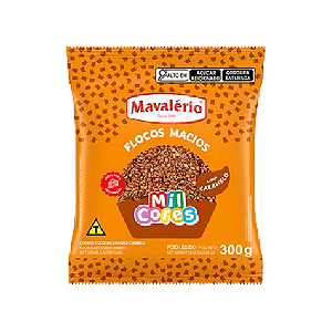 Flocos Macios Mavalério Sabor Caramelo - Embalagem com 300G