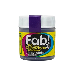 Pó Para Decoração Fab! Ultravioleta - Embalagem com 3G
