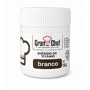 Dióxido Titânico Gran Chef Branco - Embalagem com 15G