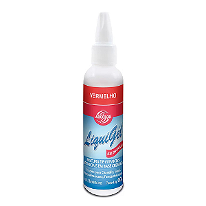 Corante Líquido Alimentício Liquigel Vermelho - Embalagem com 60G
