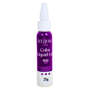 Corante Liquid Gel Iceberg Roxo - Embalagem com 25G