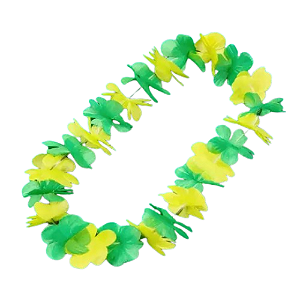 Colar Havaiano Verde e Amarelo