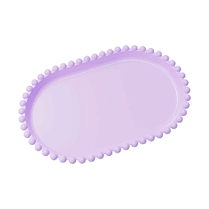Bandeja Pérola Cor Lilás 20X13CM
