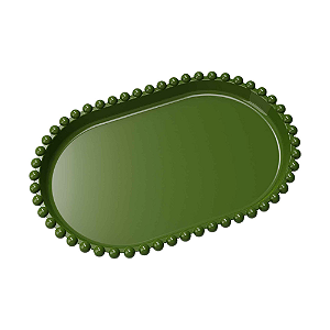 Bandeja Pérola Cor Verde Olivia 20X13CM