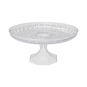Boleira Lapidada Cor Cristal 23,5CM