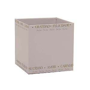 Cachepot Paper Pote Quadrado Essência Nude G