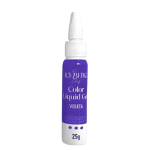 Corante Liquid Gel Iceberg Violeta - Embalagem com 25G