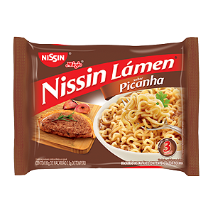 Macarrão Instantâneo Nissin Sabor Picanha - Embalagem com 85G