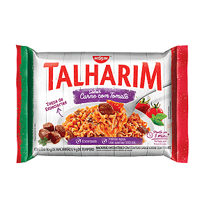 Macarrão Instantâneo Nissin Talharim Carne com Tomate - Embalagem com 99G