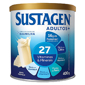 Complemento Alimentar Sustagen Adultos+ Sabor Baunilha - Embalagem com 400G