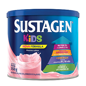 Complemento Alimentar Sustagen Kids Sabor Morango - Embalagem com 350G
