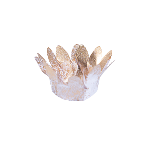 Forminha Decora Doces Mini Madri Dourado - Embalagem com 30UN