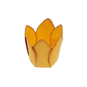 Forminha Decora Doces Monaco Amarelo Ouro - Embalagem com 50UN