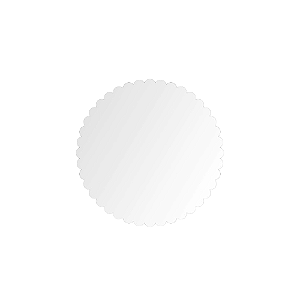 Cake Board Redondo Flor Branco Sublimis Laser MDF 15CM