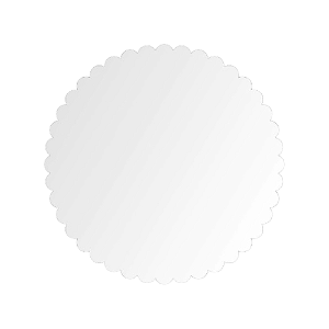 Cake Board Redondo Flor Branco Sublimis Laser MDF 26CM
