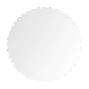 Cake Board Redondo Flor Branco Sublimis Laser MDF 32CM