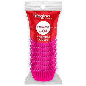 Forminha Papel Regina Nº 04 Pink - Embalagem com 100 UN