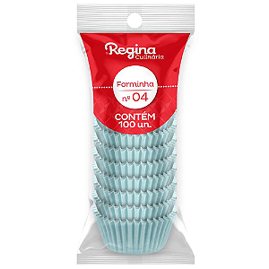 Forminha Papel Regina Nº 04 Azul Candy - Embalagem com 100 UN
