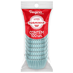 Forminha Papel Regina Nº 05 Azul Candy - Embalagem com 100 UN