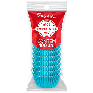 Forminha Papel Regina Nº 05 Azul Bebê - Embalagem com 100 UN