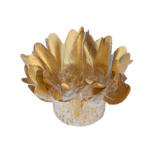 Forminha Decora Doces Madri Dourado - Embalagem com 30UN