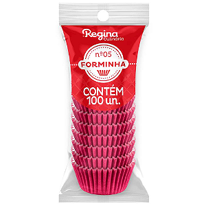 Forminha Papel Regina Nº 05 Fúcsia - Embalagem com 100 UN