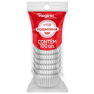Forminha Papel Regina Nº 06 Branca - Embalagem com 100 UN