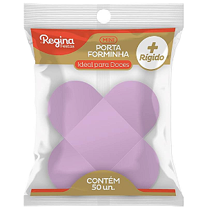 Forminha 4 Pétalas Regina Lilás - Embalagem com 50 UN