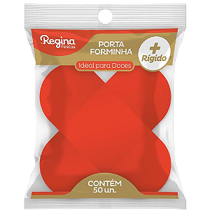 Forminha 4 Pétalas Regina Vermelha - Embalagem com 50 UN