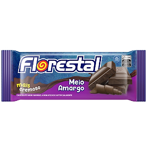 Chocolate Florestal Meio Amargo - Embalagem com 80G