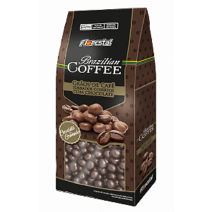 Grãos de Café Torrados Cobertos com Chocolate Florestal - Embalagem com 100G