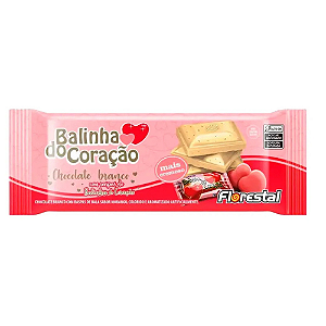 Chocolate Branco Florestal Balinha do Coração - Embalagem com 20G