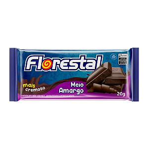 Chocolate Florestal Meio Amargo - Embalagem com 20G
