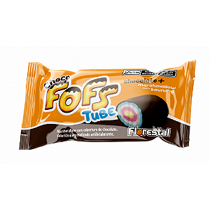 Chocolate Florestal Fofs com Marshmallow Sabor Baunilha - Embalagem com 14G