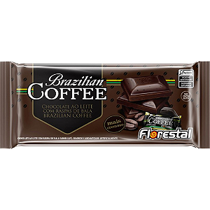 Chocolate Florestal Brazilian Coffee - Embalagem com 80G