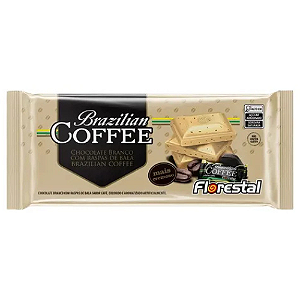 Chocolate Branco Florestal Brazilian Coffee - Embalagem com 80G