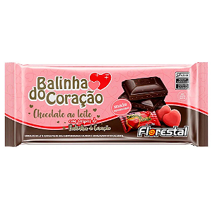Chocolate  Ao Leite Florestal Balinha do Coração - Embalagem com 80G