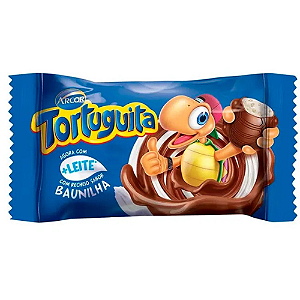 Chocolate Arcor Tortuguita Ao Leite Baunilha - Embalagem com 15,5G