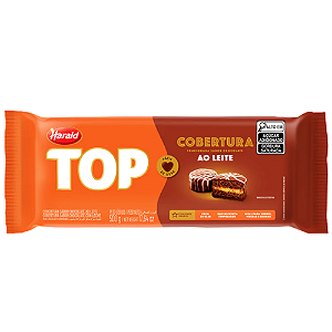Cobertura Barra Top Harald Sabor Chocolate Ao Leite - Embalagem com 500G