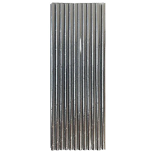 Canudo de Papel Silver Prata - Embalagem com 12 UN
