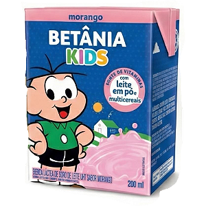 Bebida Láctea Betânia Kids Sabor Morango - Embalagem com 200ML